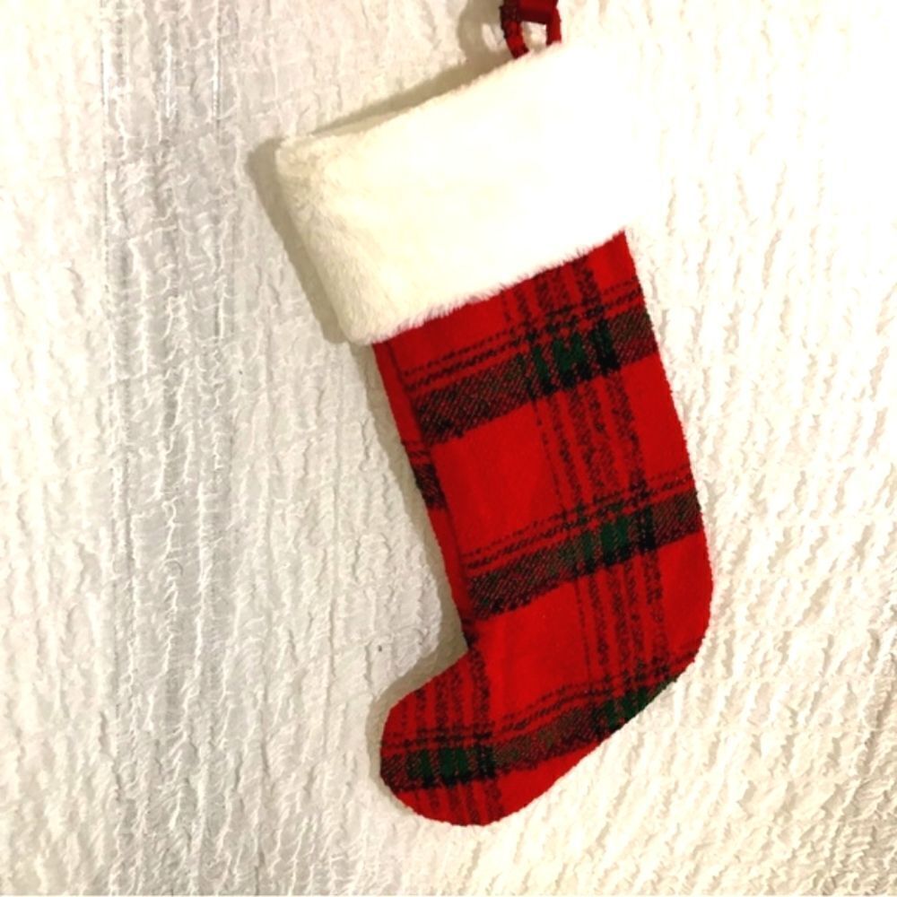 Red & Black Plaid Christmas Stocking